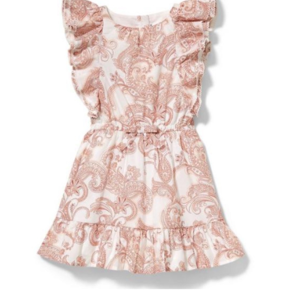 Janie and Jack Pink Paisley Dress